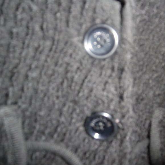 AnnaRita N Wool Real Fur Colar Wool Italy Black Buttoned Jacket Blaser Coat - Picture 13 of 16